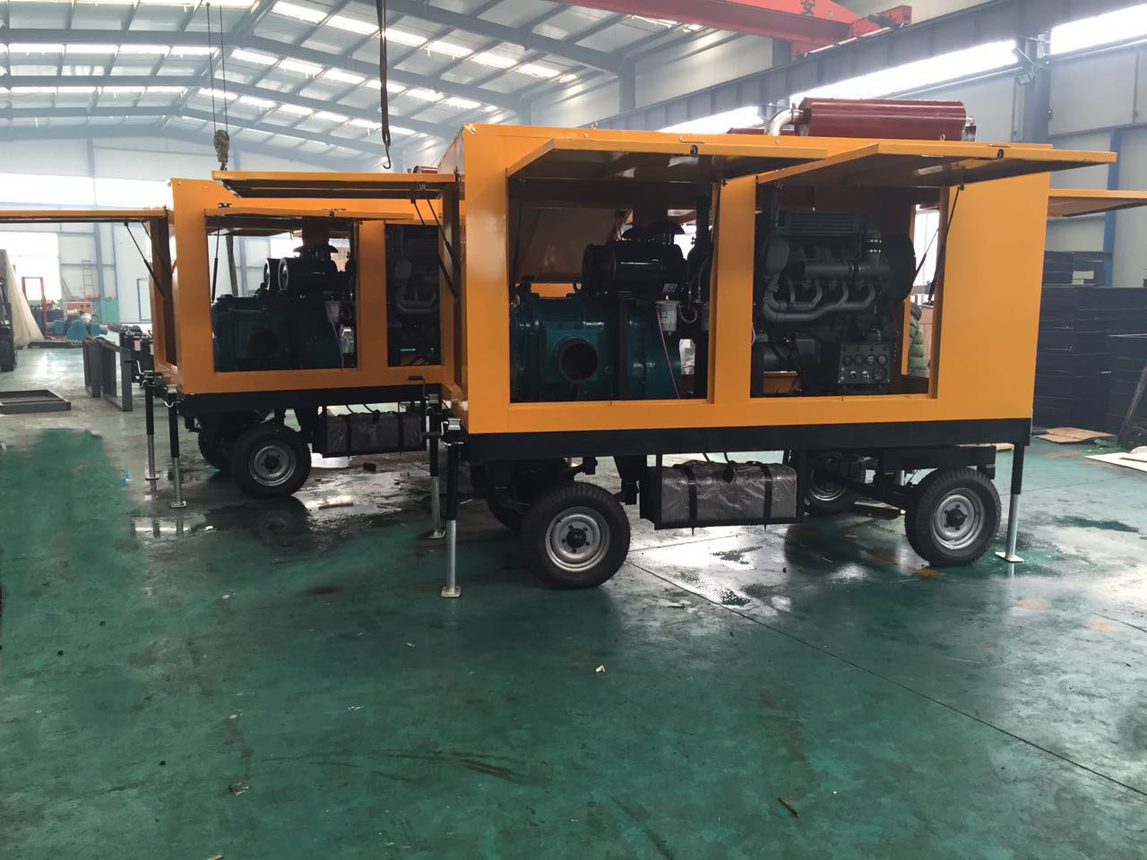 羅德移動泵車在工廠進行出廠試驗 羅德移動泵車在工廠進行出廠試驗