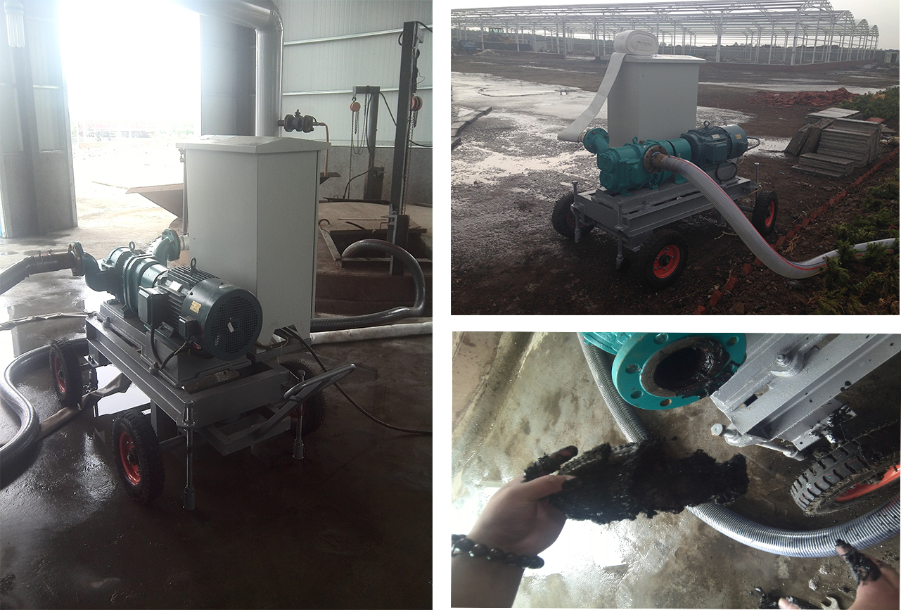 高粘度糞便混合物使用羅德手推式移動(dòng)泵車(chē)輸送 高粘度糞便混合物使用羅德手推式移動(dòng)泵車(chē)輸送